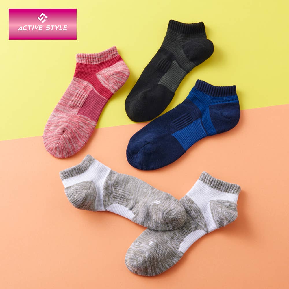 【ネット限定お得3足セット】アーチサポート付スニーカーソックス